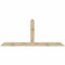Ekena Millwork Portland Rough Sawn Timber Gable Bracket, Douglas Fir, 108"W x 45"H x 6"D x 6"F, 10/12 Pitch GBW108X45X0606POR00RDF - alternate 1